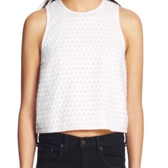 Rag & bone Evie Honeycomb Sleeveless Top Small - Picture 1 of 11